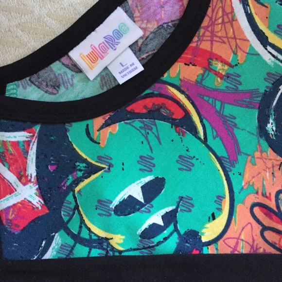 Disney Mickey and Minnie Print Baseball Tee - Picture 5 of 6